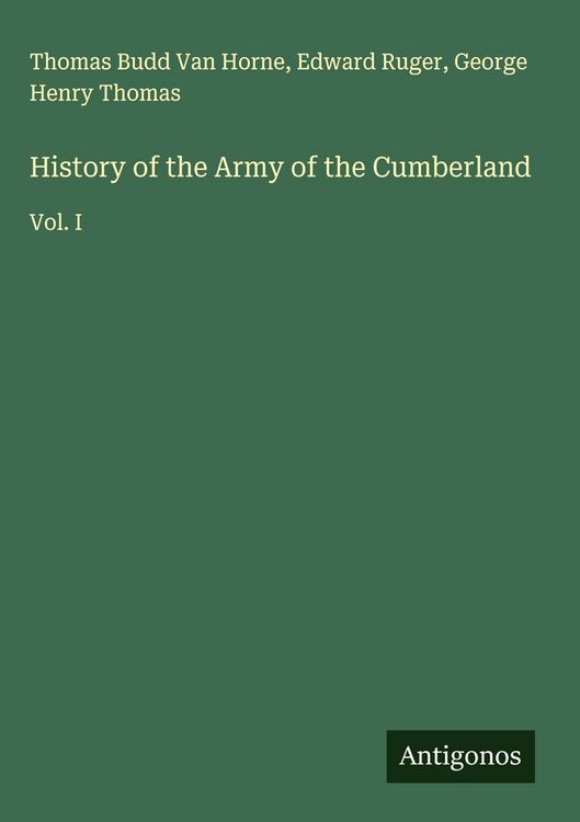 Produktbild: History of the Army of the Cumberland