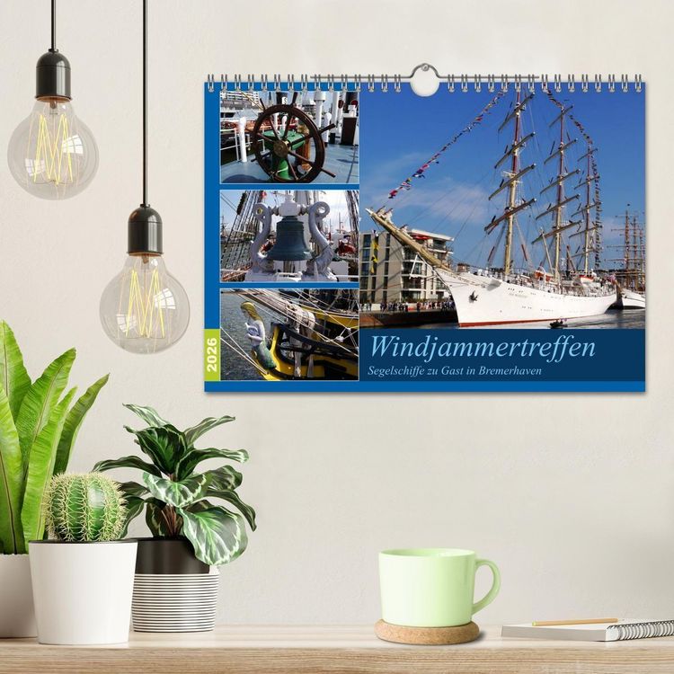 Produktbild: Windjammertreffen - Segelschiffe zu Gast in Bremerhaven (Wandkalender 2026 DIN A4 quer), CALVENDO Monatskalender