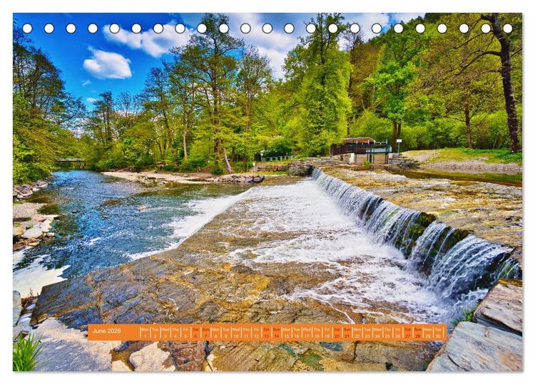Produktbild: Unique Thuringian Forest (Desk Calendar 2026 DIN A5 landscape), CALVENDO 12 Month DeskCalendar