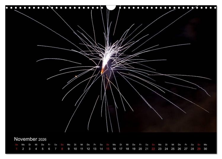 Produktbild: Feuerwerk (Wandkalender 2026 DIN A3 quer), CALVENDO Monatskalender