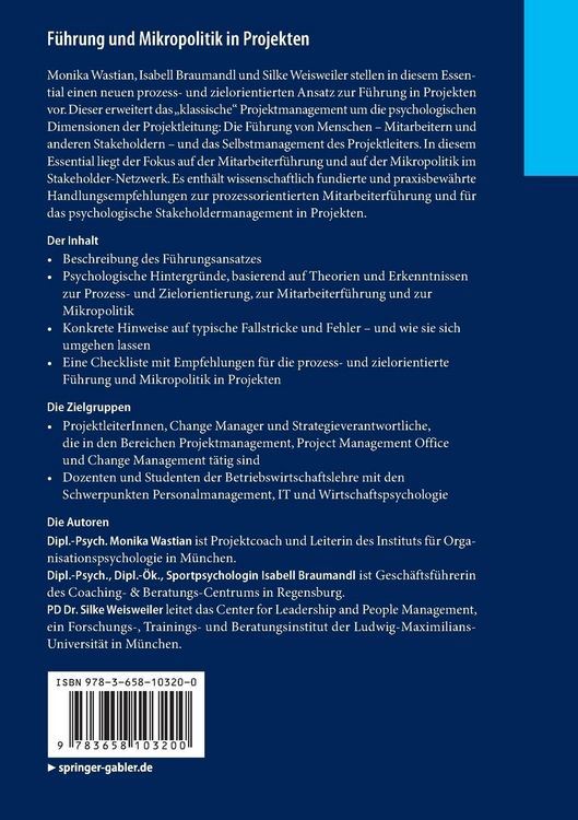 Produktbild: F&uuml;hrung und Mikropolitik in Projekten