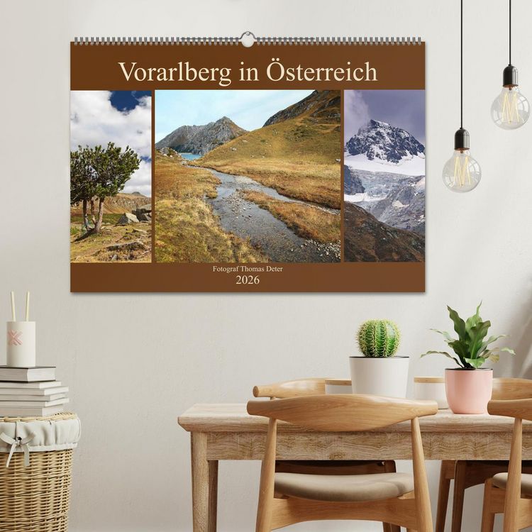 Produktbild: Vorarlberg in &Ouml;sterreich (Wandkalender 2026 DIN A2 quer), CALVENDO Monatskalender