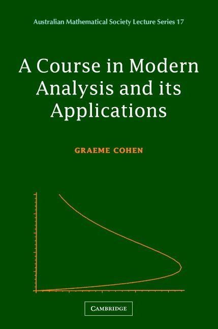 Produktbild: A Course in Modern Analysis and Its Applications