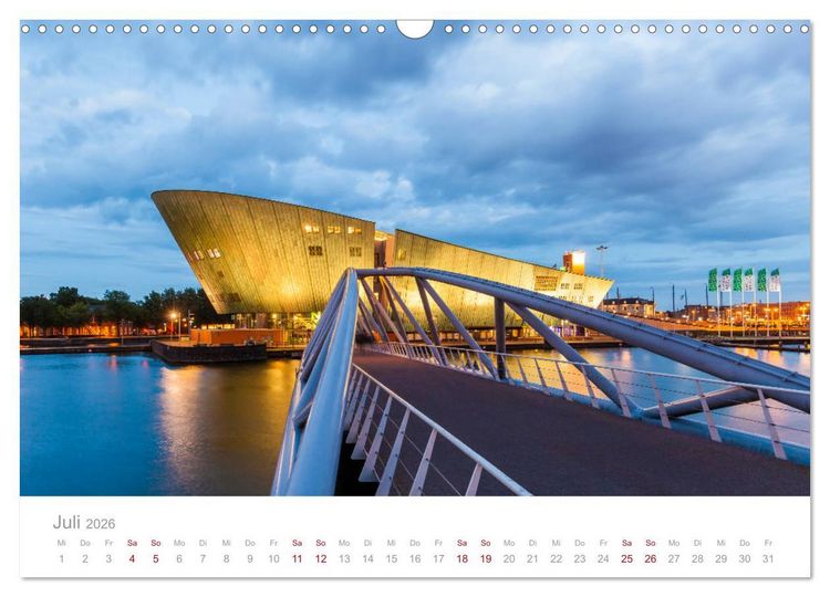 Produktbild: AMSTERDAM Impressionen (Wandkalender 2026 DIN A3 quer), CALVENDO Monatskalender