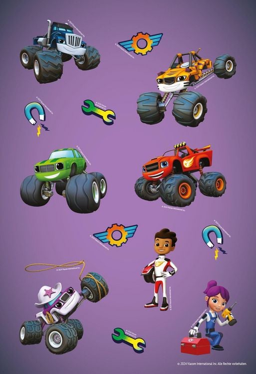 Produktbild: Blaze und die Monstermaschinen: Superstarker Sticker- und Malspa&szlig;
