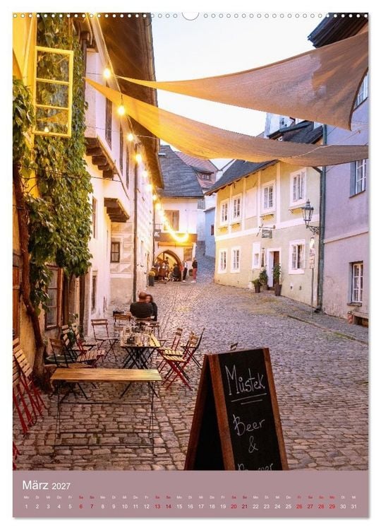 Produktbild: Zeitloses Cesky Krumlov. Zwischen Moldauschleifen und Schlosskulisse (Wandkalender 2027 DIN A2 hoch), CALVENDO Monatskalender