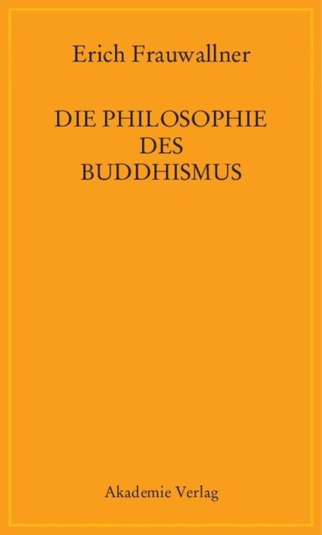 Produktbild: Die Philosophie des Buddhismus