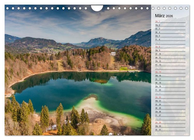 Produktbild: Oberallg&auml;uer Landschaft (Wandkalender 2026 DIN A4 quer), CALVENDO Monatskalender