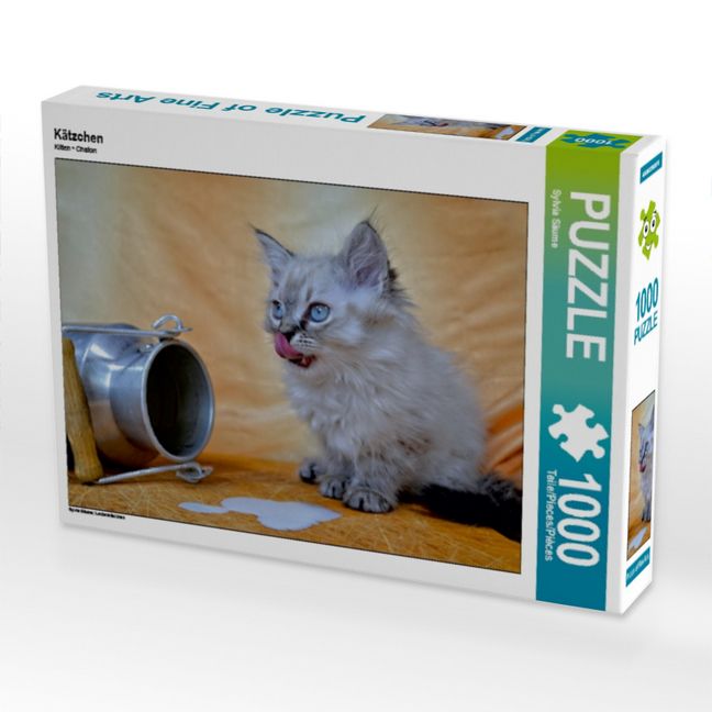 Produktbild: CALVENDO Puzzle K&auml;tzchen | 1000 Teile Lege-Gr&ouml;&szlig;e 64x48cm Foto-Puzzle f&uuml;r gl&uuml;ckliche Stunden