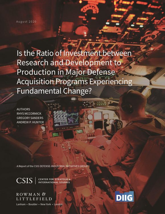 Produktbild: Is the Ratio of Investment between Research and Development to Production in Major Defense Acquisition Programs Experiencing Fundamental Change?