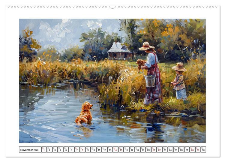 Produktbild: Facetten des alten Landlebens (Wandkalender 2026 DIN A2 quer), CALVENDO Monatskalender