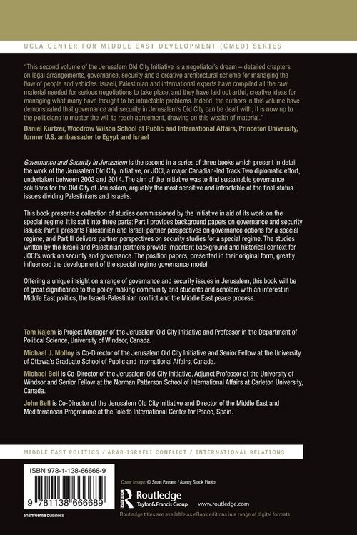 Produktbild: Governance and Security in Jerusalem