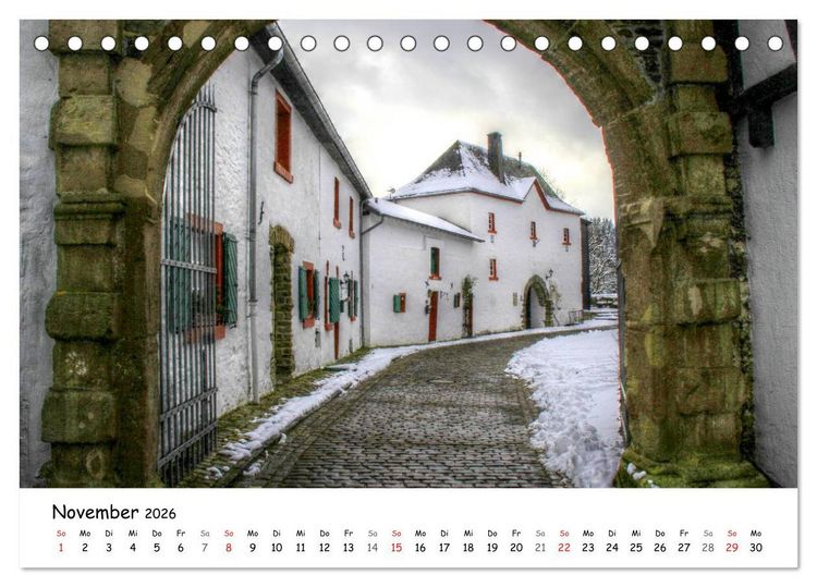 Produktbild: Die sch&ouml;nsten Orte der Eifel - Reifferscheid (Tischkalender 2026 DIN A5 quer), CALVENDO Monatskalender