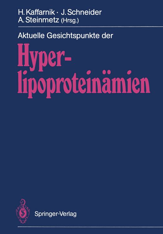 Produktbild: Aktuelle Gesichtspunkte der Hyperlipoprotein&auml;mien