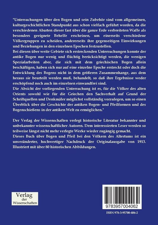 Produktbild: Bogen und Pfeil bei den V&ouml;lkern des Altertums