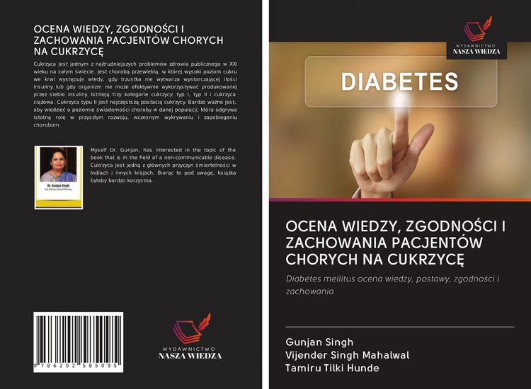Produktbild: OCENA WIEDZY, ZGODNO&iquest;CI I ZACHOWANIA PACJENT&Oacute;W CHORYCH NA CUKRZYC&iquest;