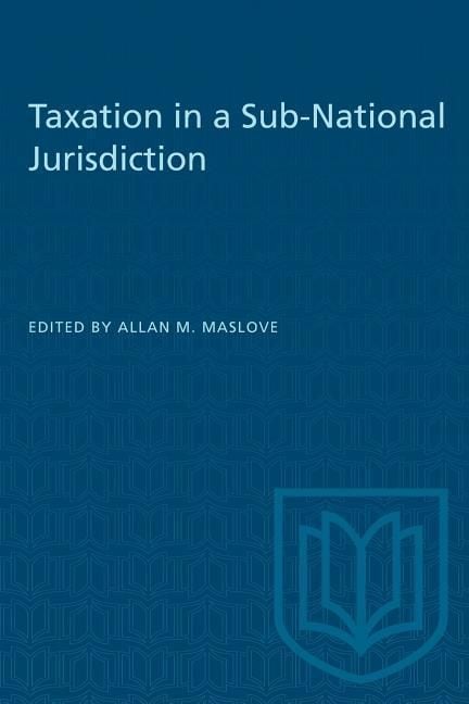 Produktbild: Taxation in a Sub-National Jurisdiction