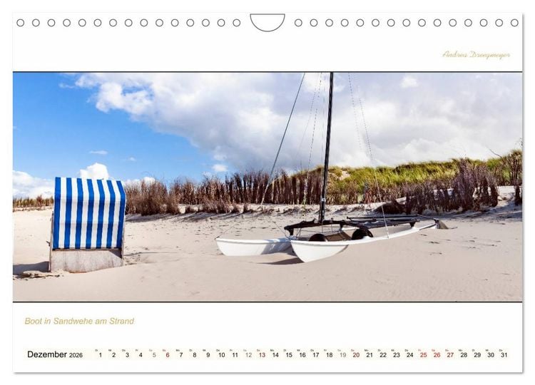 Produktbild: NORDERNEY PANORAMA (Wandkalender 2026 DIN A4 quer), CALVENDO Monatskalender