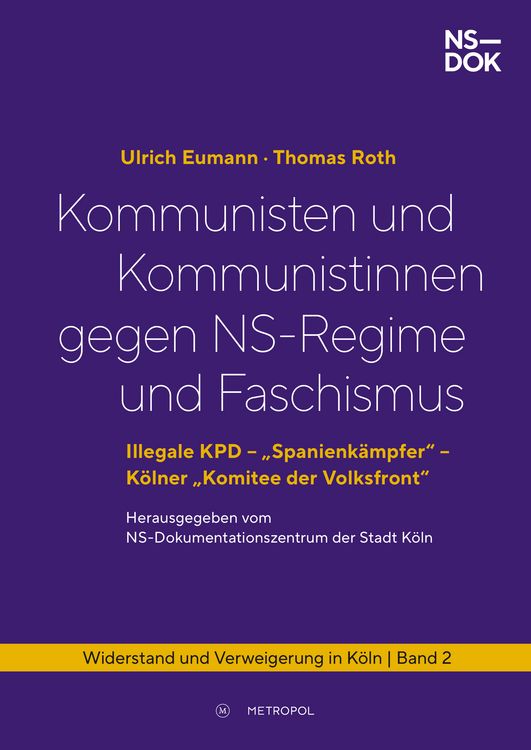 Produktbild: Kommunisten und Kommunistinnen gegen NS-Regime und Faschismus