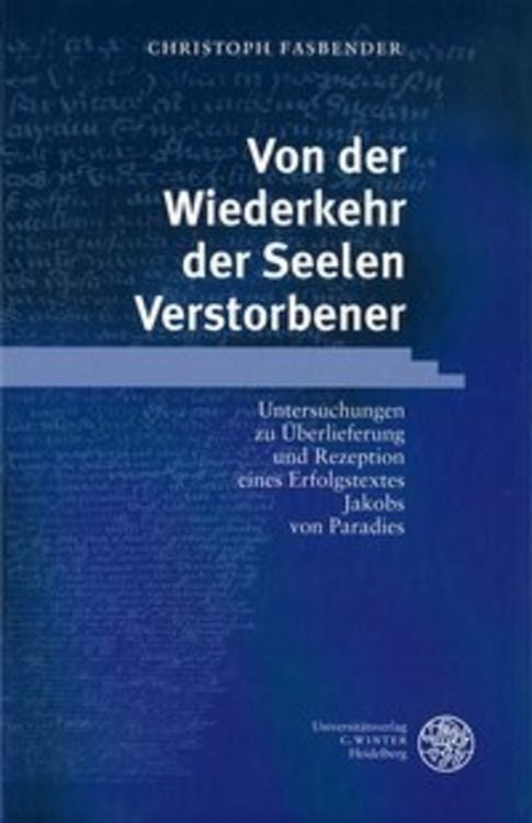 Bild vom Artikel Von der Wiederkehr der Seelen Verstorbener vom Autor Christoph Fasbender