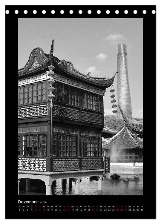 Produktbild: Shanghai zwischen Tradition und Business (Tischkalender 2026 DIN A5 hoch), CALVENDO Monatskalender