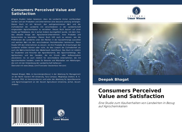 Produktbild: Consumers Perceived Value and Satisfaction