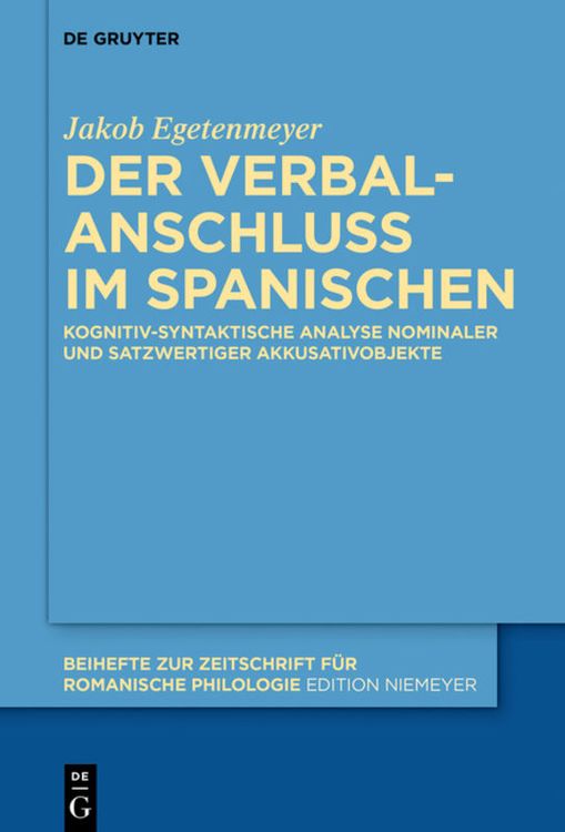 Produktbild: Der Verbalanschluss im Spanischen