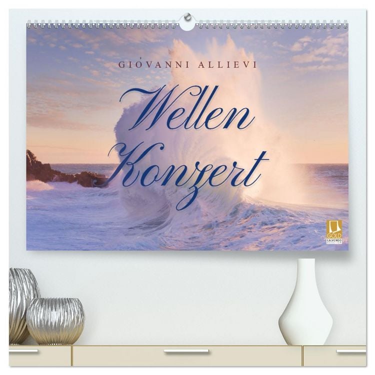 Produktbild: Wellen Konzert (hochwertiger Premium Wandkalender 2026 DIN A2 quer), Kunstdruck in Hochglanz