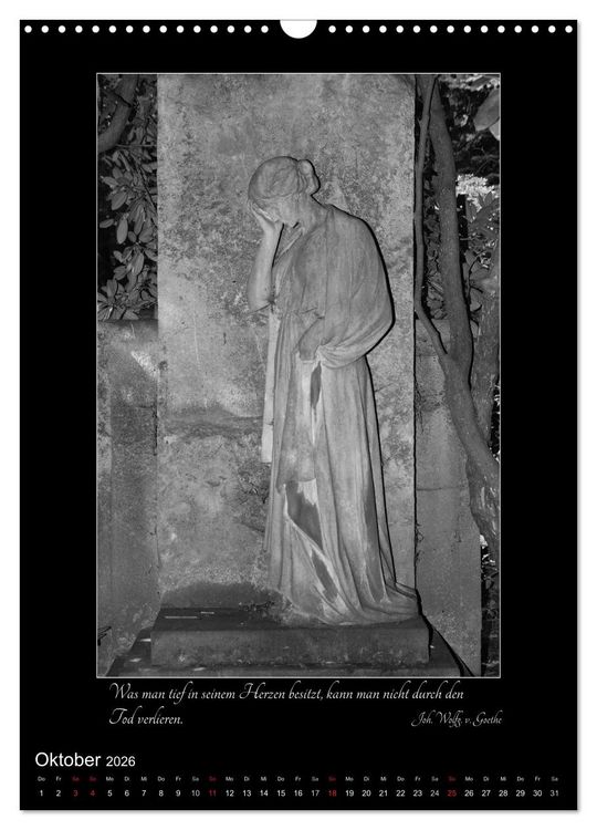 Produktbild: S&uuml;dfriedhof Leipzig (Wandkalender 2026 DIN A3 hoch), CALVENDO Monatskalender