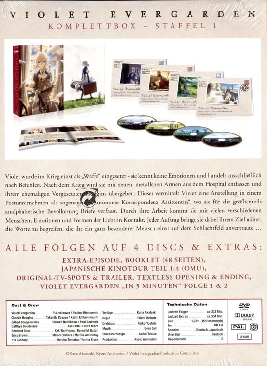 Produktbild: Violet Evergarden - Staffel 1 - Komplettbox - Limited Special Edition [4 DVDs]