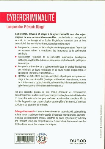 Produktbild: Cybercriminalit&eacute; : comprendre, pr&eacute;venir, r&eacute;agir