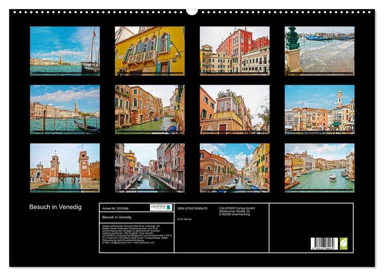 Produktbild: Besuch in Venedig (Wandkalender 2026 DIN A2 quer), CALVENDO Monatskalender