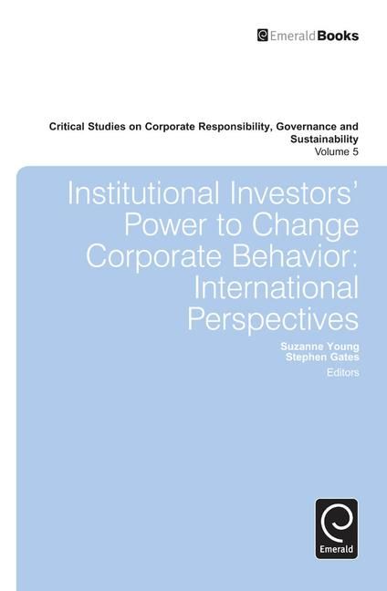 Produktbild: Institutional Investors' Power to Change Corporate Behavior