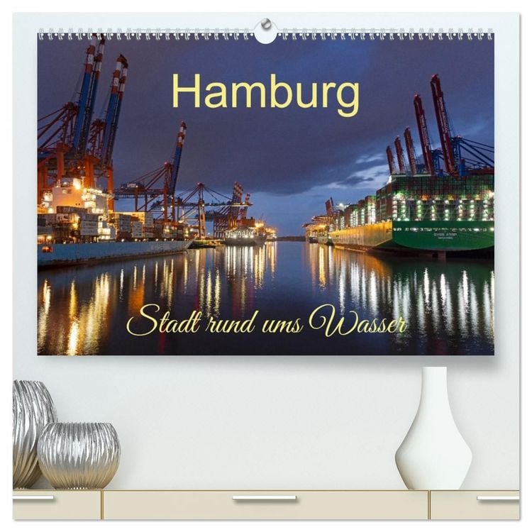Produktbild: Hamburg - Stadt rund ums Wasser (hochwertiger Premium Wandkalender 2027 DIN A2 quer), Kunstdruck in Hochglanz