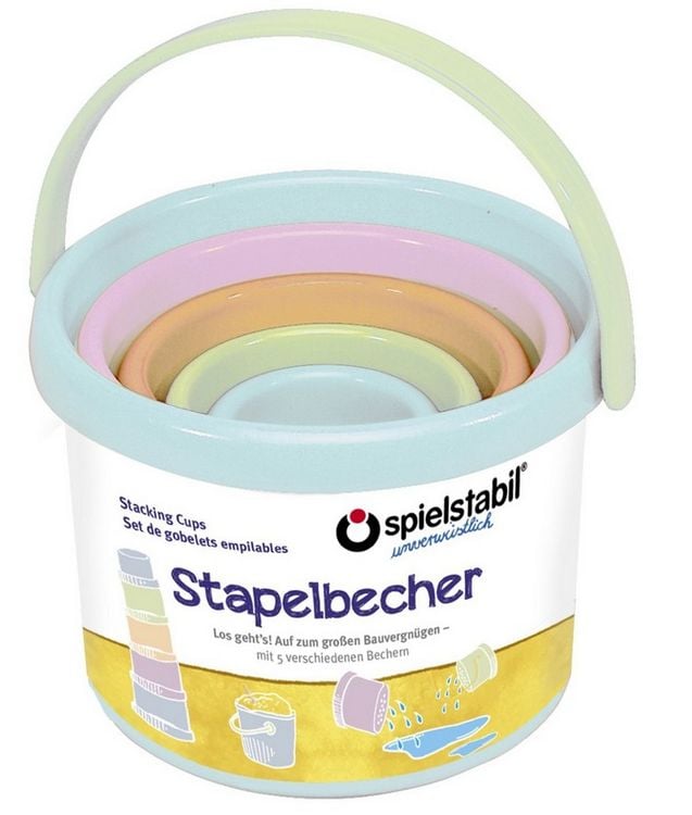 Produktbild: Spielstabil 3726 - Stapelbecher-Set pastell 5-teilig