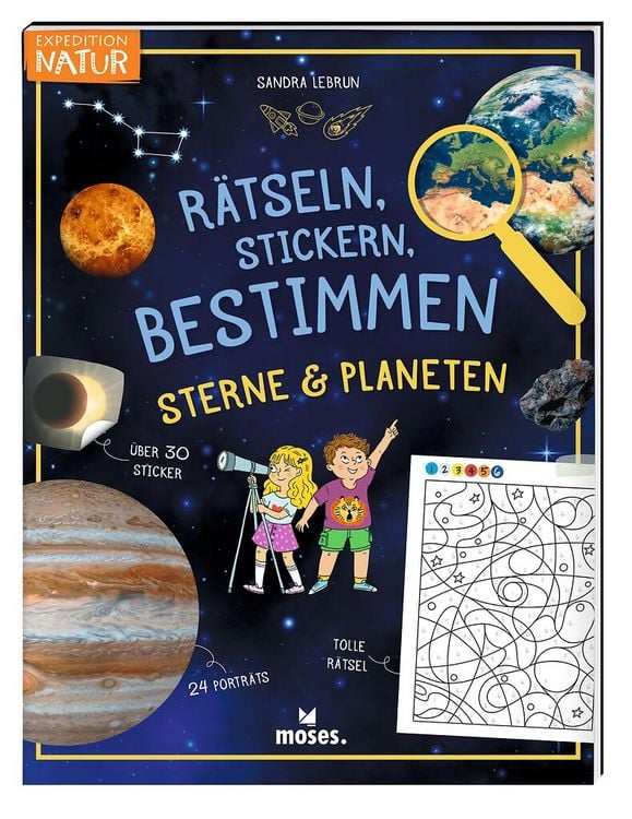 Produktbild: R&auml;tseln, Stickern, Bestimmen - Sterne & Planeten