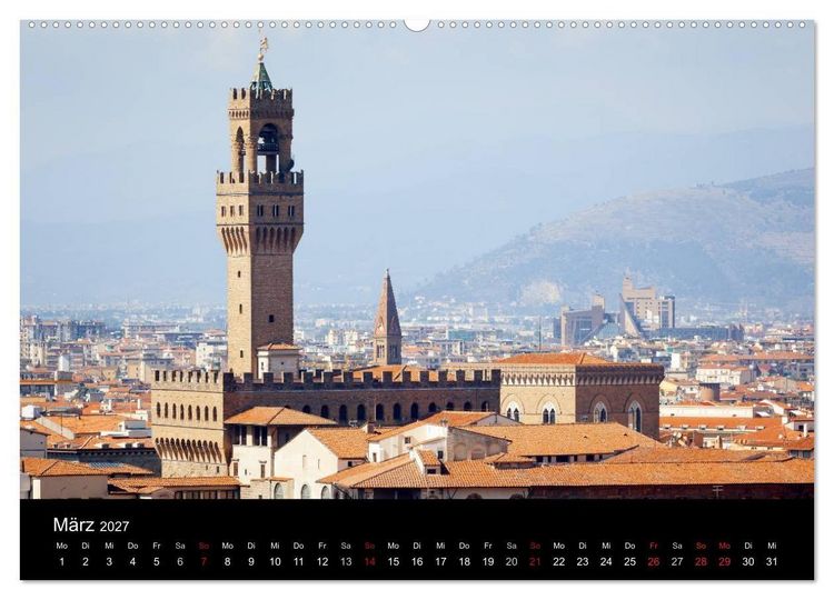 Produktbild: Florenz (hochwertiger Premium Wandkalender 2027 DIN A2 quer), Kunstdruck in Hochglanz
