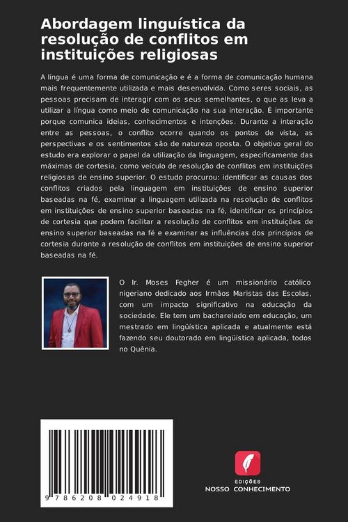 Produktbild: Abordagem lingu&iacute;stica da resolu&ccedil;&atilde;o de conflitos em institui&ccedil;&otilde;es religiosas