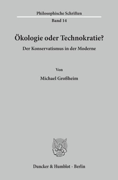 Produktbild: &Ouml;kologie oder Technokratie?