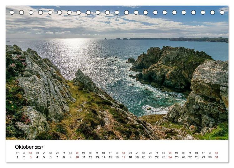 Produktbild: Bretagne &ndash; Die Halbinsel Crozon (Tischkalender 2027 DIN A5 quer), CALVENDO Monatskalender