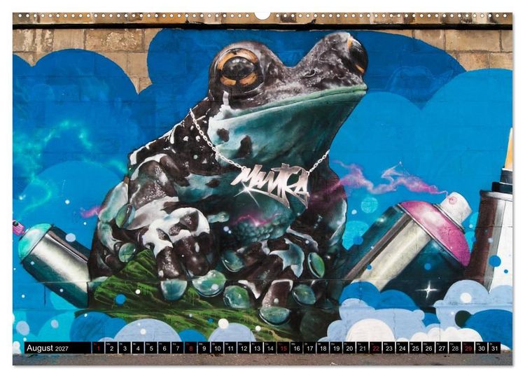 Produktbild: Streetart am Wiener Donaukanal (Wandkalender 2027 DIN A2 quer), CALVENDO Monatskalender