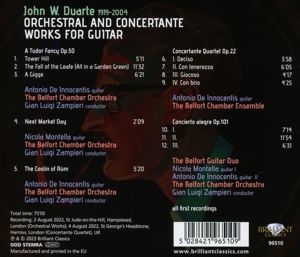 Produktbild: Duarte:Orchestral And Concertante Works For Guitar