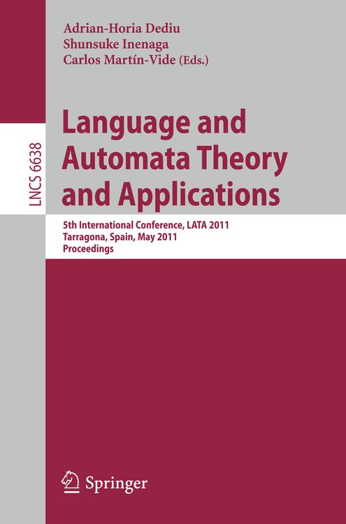 Produktbild: Language and Automata Theory and Applications