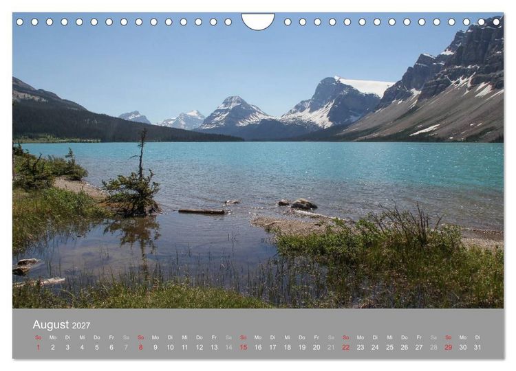 Produktbild: Rocky Mountains 2027 (Wandkalender 2027 DIN A4 quer), CALVENDO Monatskalender