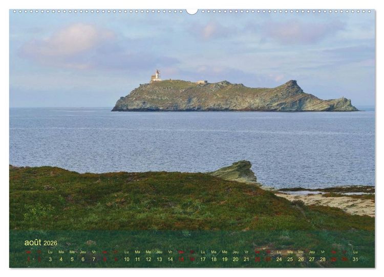Produktbild: Les balades au Cap Corse (Calendrier mural 2026 DIN A2 vertical) calendrier de bureau