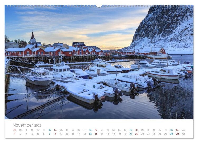Produktbild: Norwegen - der hohe Norden (hochwertiger Premium Wandkalender 2026 DIN A2 quer), Kunstdruck in Hochglanz
