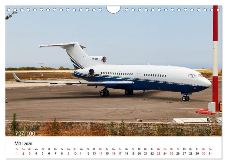 Produktbild: Flugzeuge von Boeing (Wandkalender 2026 DIN A4 quer), CALVENDO Monatskalender