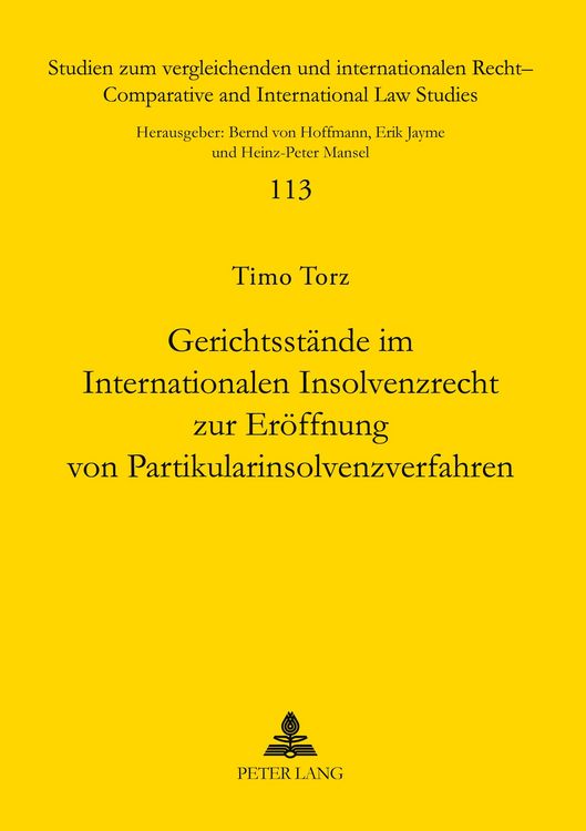 Produktbild: Gerichtsst&auml;nde im Internationalen Insolvenzrecht zur Er&ouml;ffnung von Partikularinsolvenzverfahren