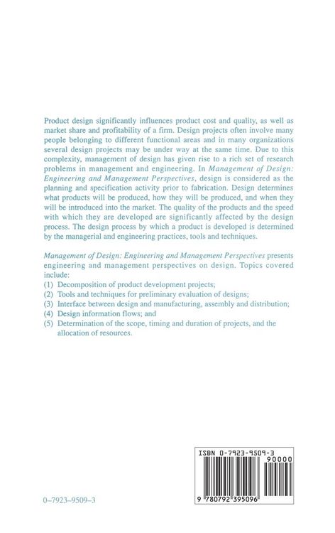 Produktbild: Management of Design
