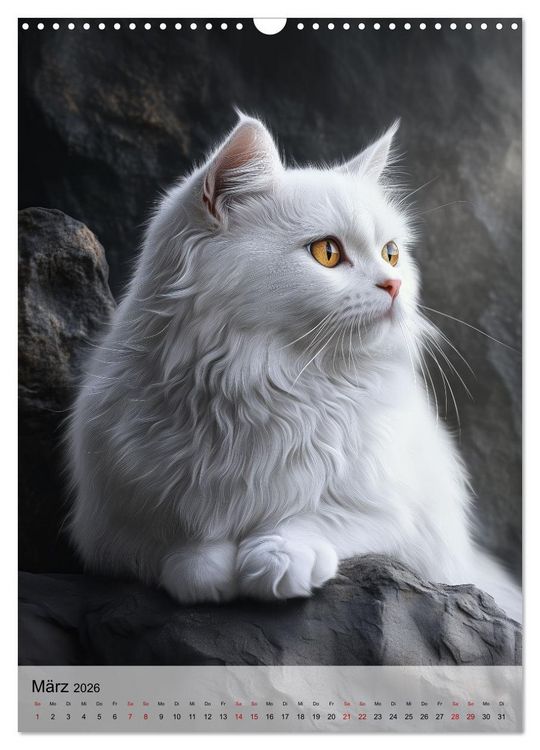 Produktbild: Katzen (Wandkalender 2026 DIN A3 hoch), CALVENDO Monatskalender